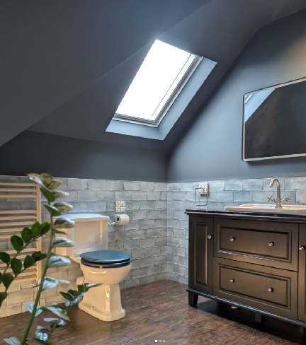 Bathroom completed by decorator in Poole, PM Decorating
